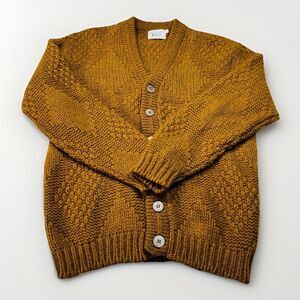 Wool Kodel by Campus Unisex M Cardigan Wool Mustard Vintage